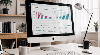 Mobile view of CRE platform interface